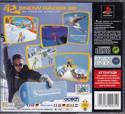 Snow Racer 98 - PS1 (B Grade) (Genbrug)